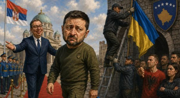 Зеленский приехал за поддержкой, а уехал без украинского флага