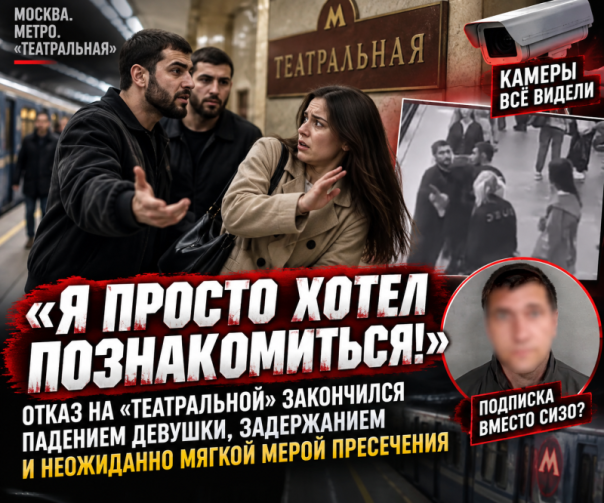 «Я никого не бил, посмотрите камеры». Кавказец напал на девушку из-за отказа познакомиться