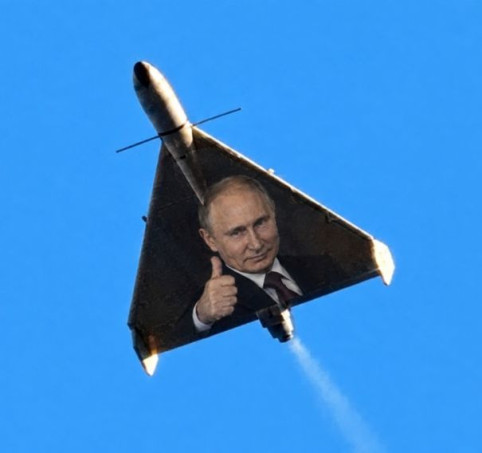 Сегодня над Киевом летал... Путин.