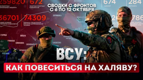 ВСУ: как повеситься на халяву? Большая фронтовая сводка 6-12 октября 2026 года.