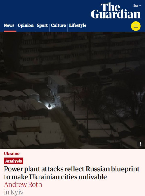 Россия разработала план, как сделать города Украины неприятными для жизни — The Guardian