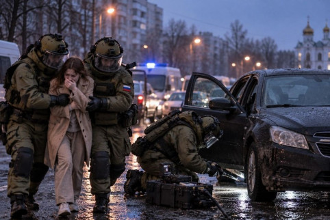 Из зоны поражения в бронежилете: Женщину спасли из обложенной взрывчаткой машины в Брянске