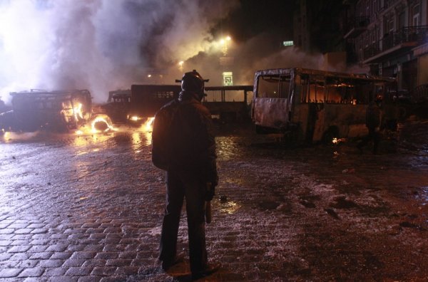 Киев в огне в фотографиях Reuters