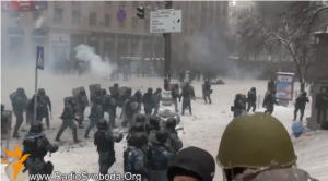 Бойня между Беркутом и бандеровцами