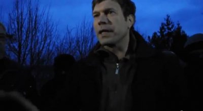 ВИДЕО: Правый сектор приехал к Цареву домой! 24.02.14