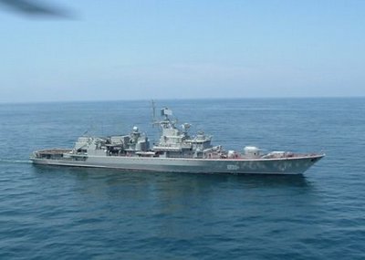 Украинский фрегат «Гетман Сагайдачный» отказался подчиняться Киеву и поднял Андреевский флаг