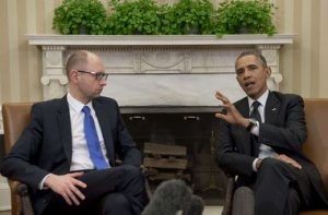 Обама и Яценюк оградились от неудобных вопросов российских журналистов