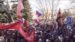 В Мариуполе пророссийские активисты разогнали митинг «за единую Украину» и потребовали федерализации