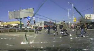 Нападение на соратников "Юго-восточного фронта"  из Запорожья